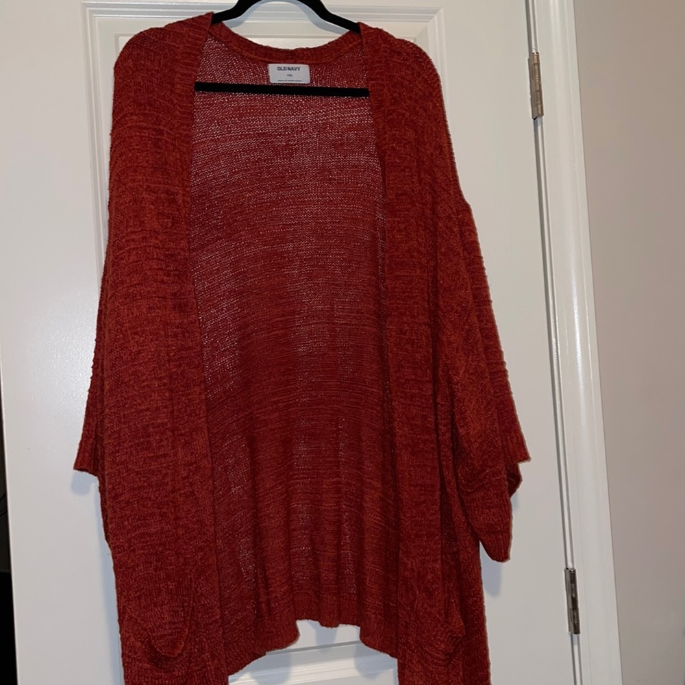 Terracotta Open Sweater